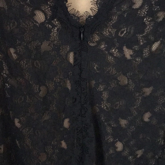 Black lace 3/4 sleeve dress - Picture 4 of 5